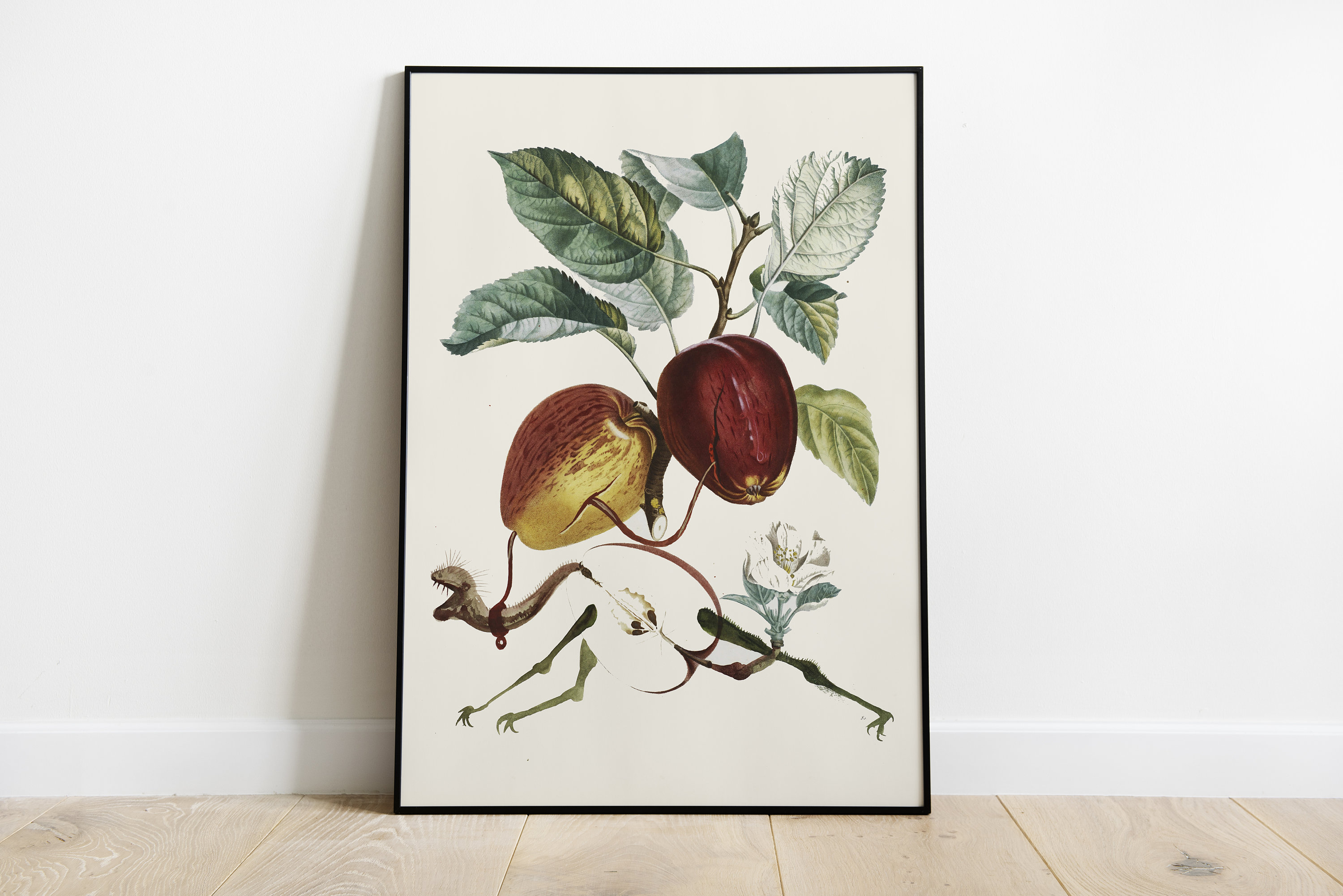 Salvador Dali Apple Dragon Art Exhibition Digital Poster
