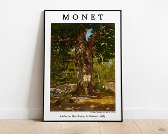 Claude Monet Vintage Art Exhibition Poster, le Bodmer Painting, French Art, Printable High Quality Art