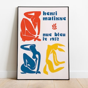 Henri Matisse Art Exhibition Poster, Matisse Vintage Print, Henri