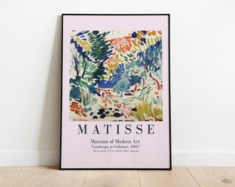 Henri Matisse Print, Matisse Exhibition Poster, Matisse Vintage Art, Matisse  at Collioure