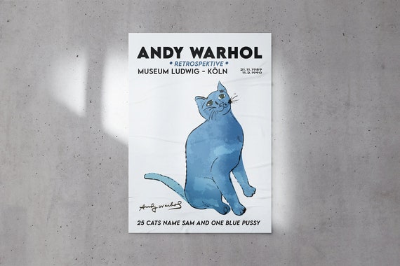 アンディ・ウォーホル「猫」展ポスター：ヴィンテージアートプリント