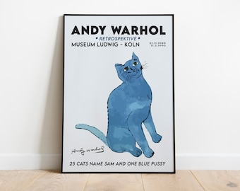 アンディ ウォーホル 猫プリント、アンディ ウォーホル 猫アート