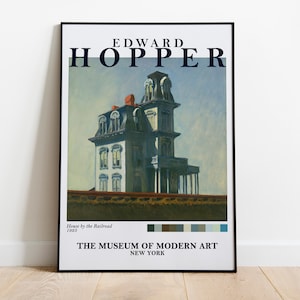Edward Hopper Kunst Ausstellung Poster, Hopper Art, Hoppet Print, Vintage Poster, Edward Hopper Malerei, Hochwertiges druckbares Poster