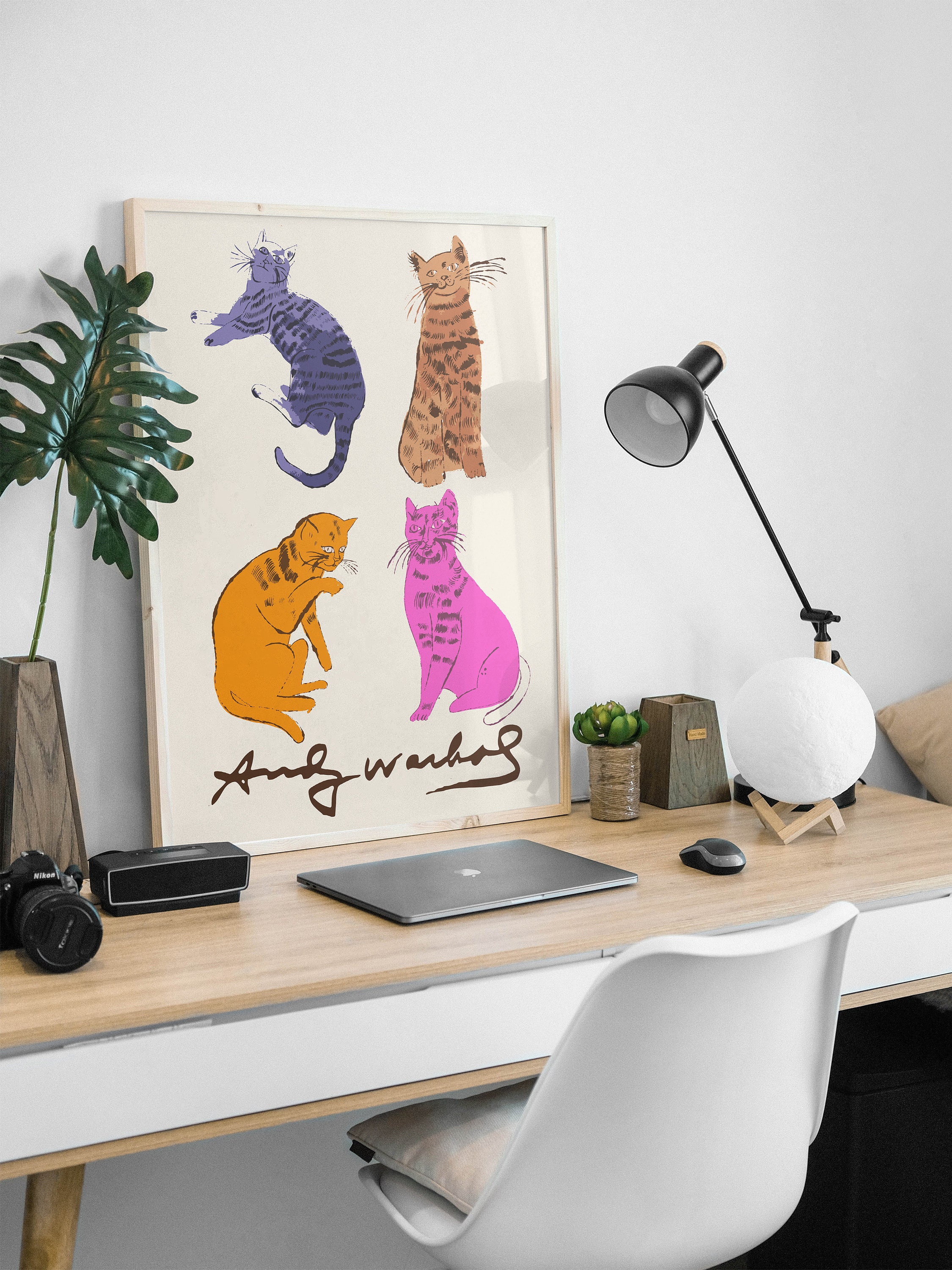 アンディウォーホールライセンスプリント猫 アンディ・ウォーホル Andy Warhol サムという名前の猫 | ONLINE