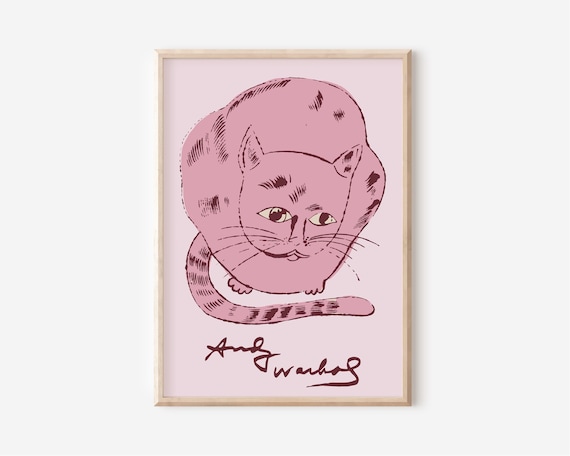 アンディ・ウォーホルの猫プリント：ヴィンテージポップアートポスター