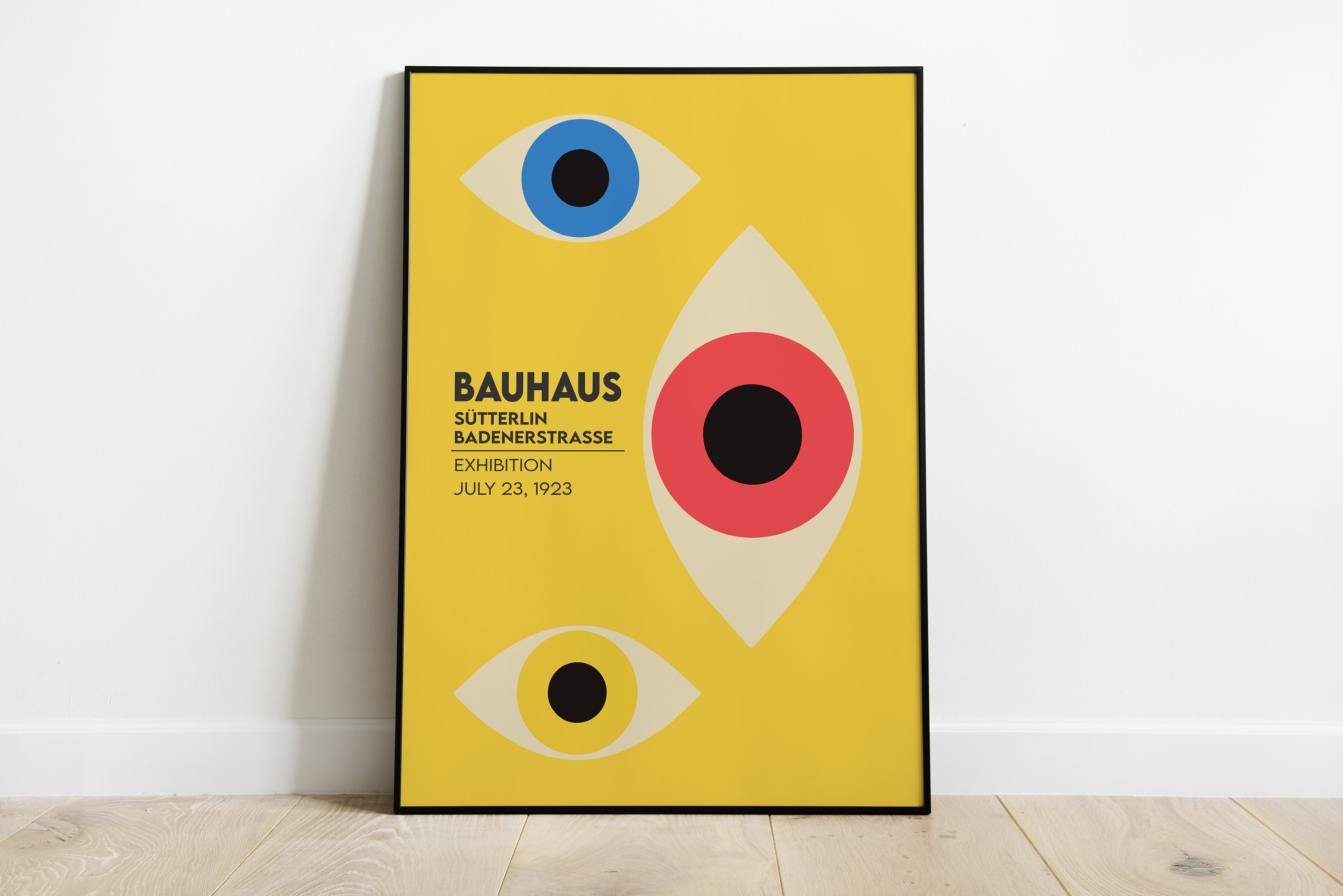 Bauhaus Art Exhibition Poster, Bauhaus Eyes Poster