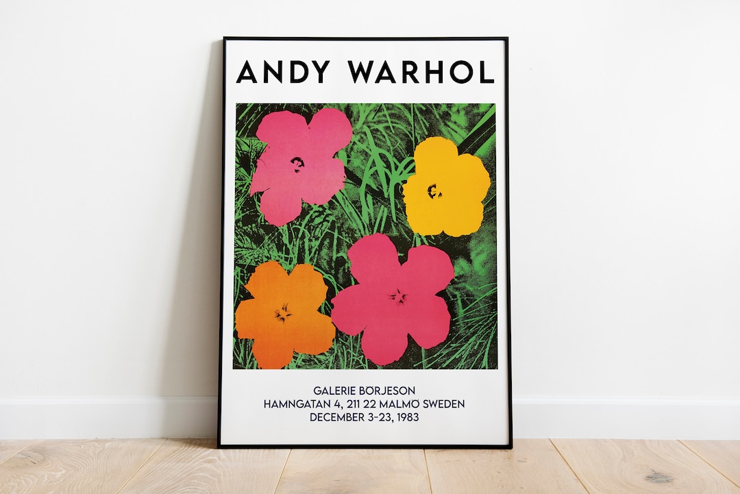 アンディ・ウォーホル「フラワーズ」展ポスター：ヴィンテージ