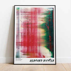 Gerhard Richter Exhibition Poster, Fuji Painting, Gerhard Richter Art Print, German Art, High Quality Printable Poster
