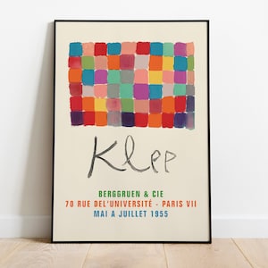 Paul Klee Poster, Paul Klee Art Print, Paul Klee Exhibition poster, Klee Wall Art, Modern Minimalist