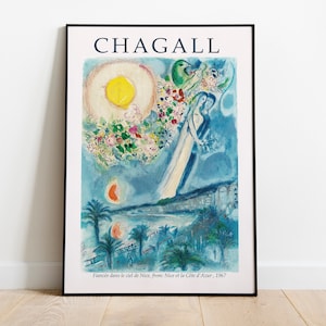 Marc Chagall Art Exhibition Vintage Digital Download Poster Print