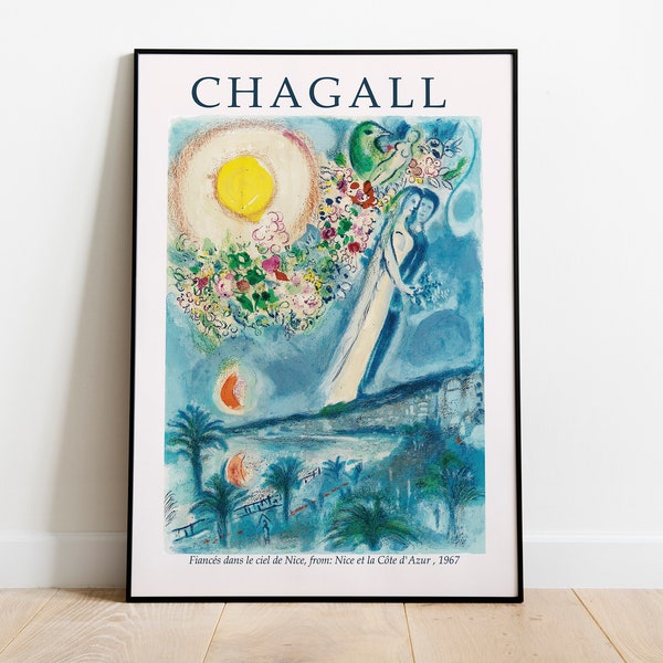 Marc Chagall Art Exhibition Vintage Digital Download Poster Print