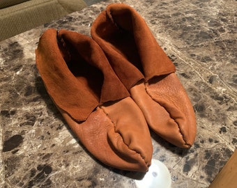deer hide slippers
