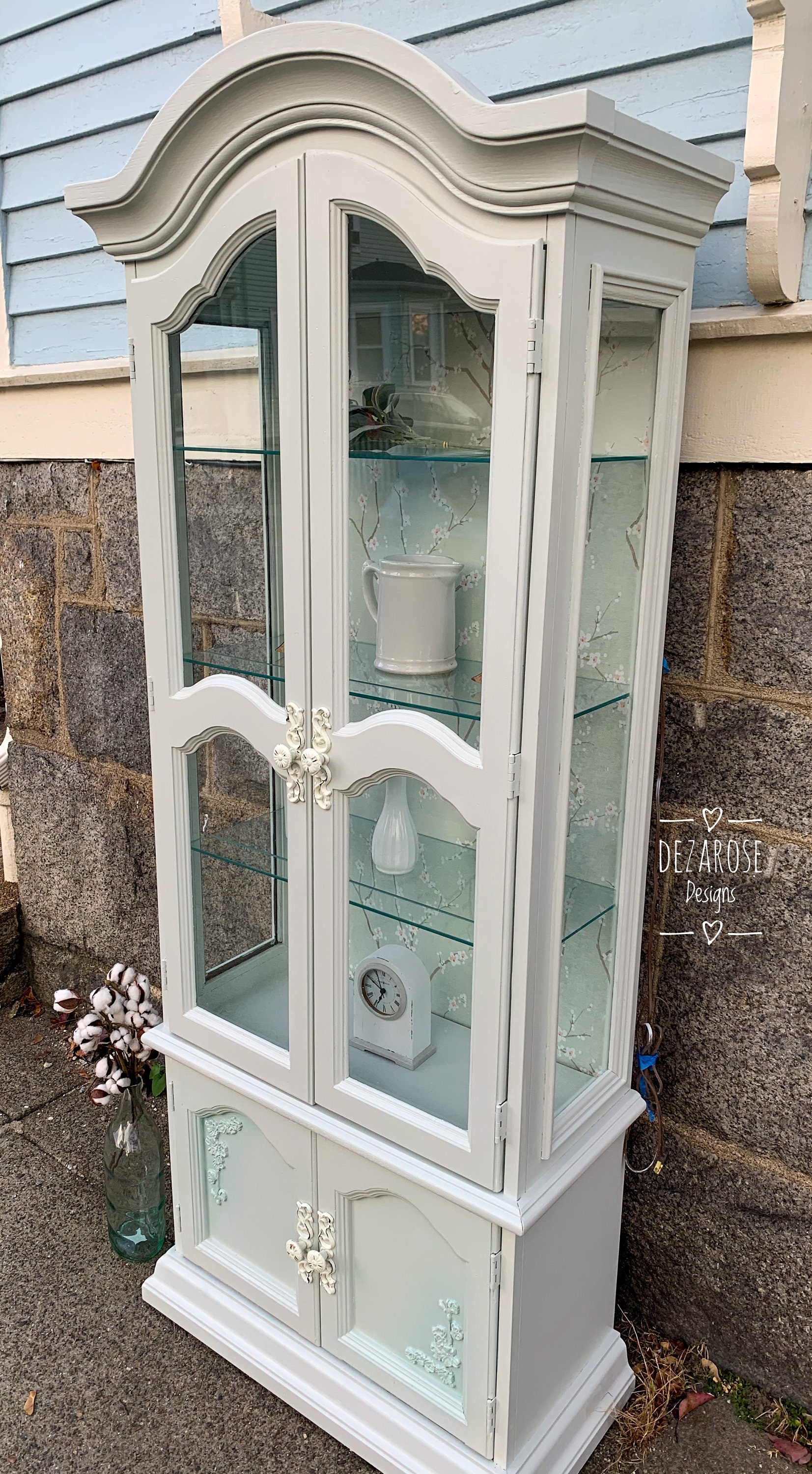 Sold !! Example - DO NOT Purchase*stunning Refinished Tall Pale Green ...