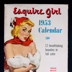 page calendrier pin-up americaine authentique Elvgren mars 1946