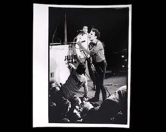 Joe Strummer & Mick Jones THE CLASH Vintage-Pressefoto um 1977 Pennie Smith