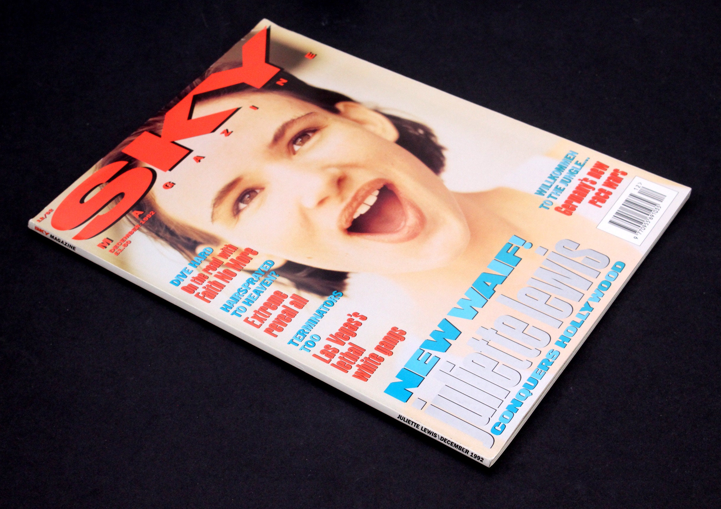 Vintage SKY Magazine Number 76 December 1992 Juliette Lewis