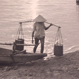 Vintage gelatin silver print 'INDOCHINA RIVER SCENE', c.1930 image 4