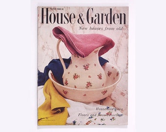 Vintage HOUSE & GARDEN magazine November 1956