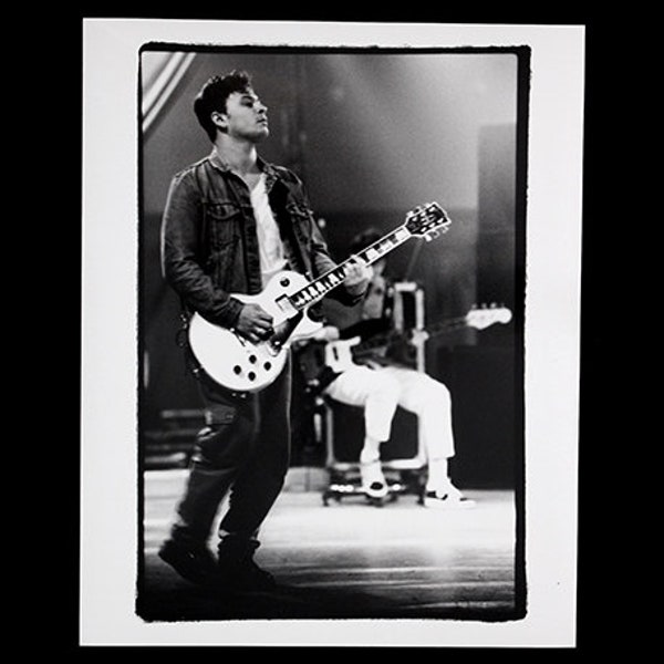 JAMES DEAN BRADFIELD, Manic Street Preachers, vintage test photo print 1996, Mitch Ikeda