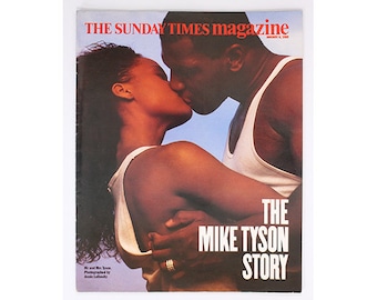 Rivista vintage THE SUNDAY TIMES, 8 gennaio 1989, Mike Tyson, Annie Leibovitz