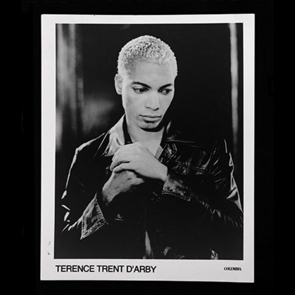 TERENCE TRENT D'ARBY vintage press photo print c.1990's