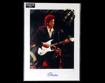 Bob Dylan 1974, Studio Limited Edition colour print signed and mounted 2006