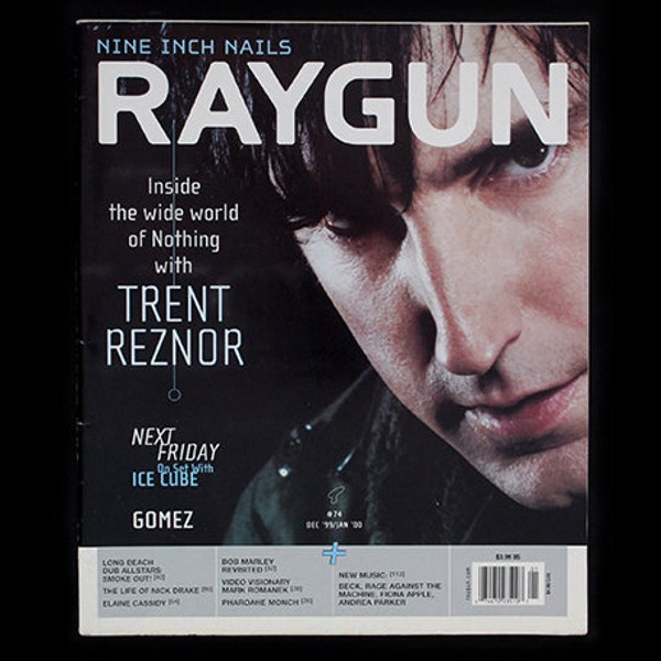 Vintage RAYGUN magazine 74, December 1999 / January 2000, Trent Reznor, Nine Inch Nails, Ice Cube, Gomez, Nick Drake