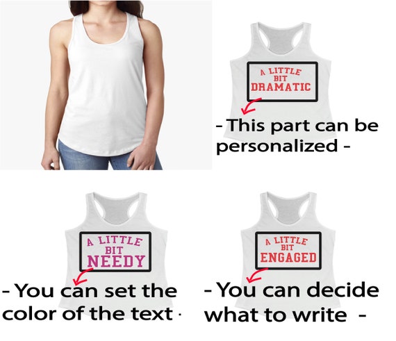 Womens A Little Bit Needy Tank Top Womens A Little Bit Needy Tank Top