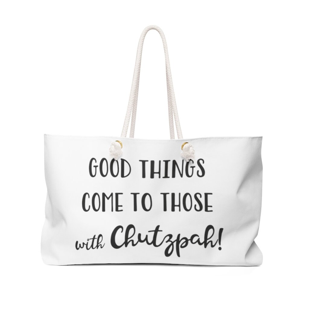 Chutzpah Black Tote