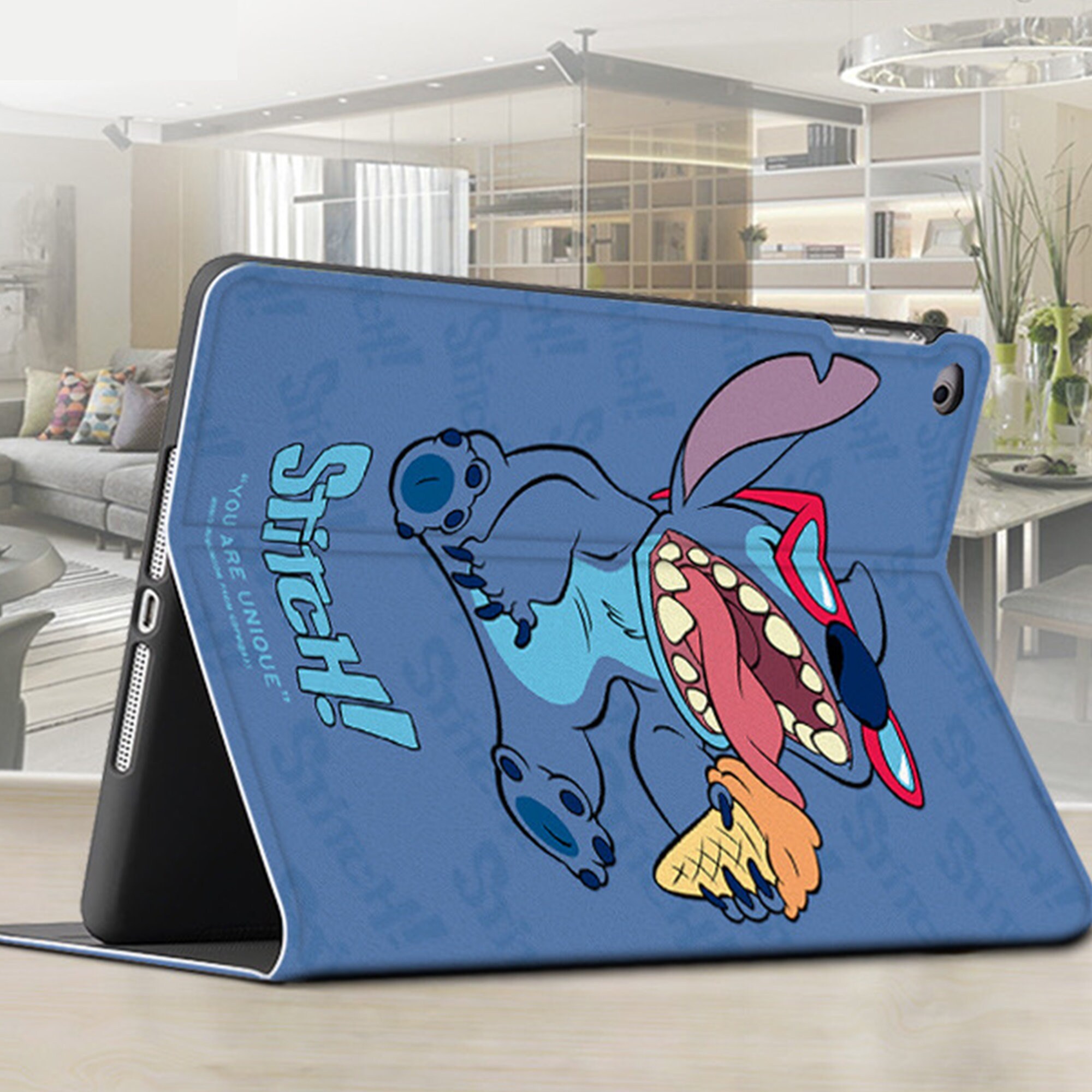Lilo & Stitch Cartoon iPad Case With Smart Cover iPad Air4 Etsy