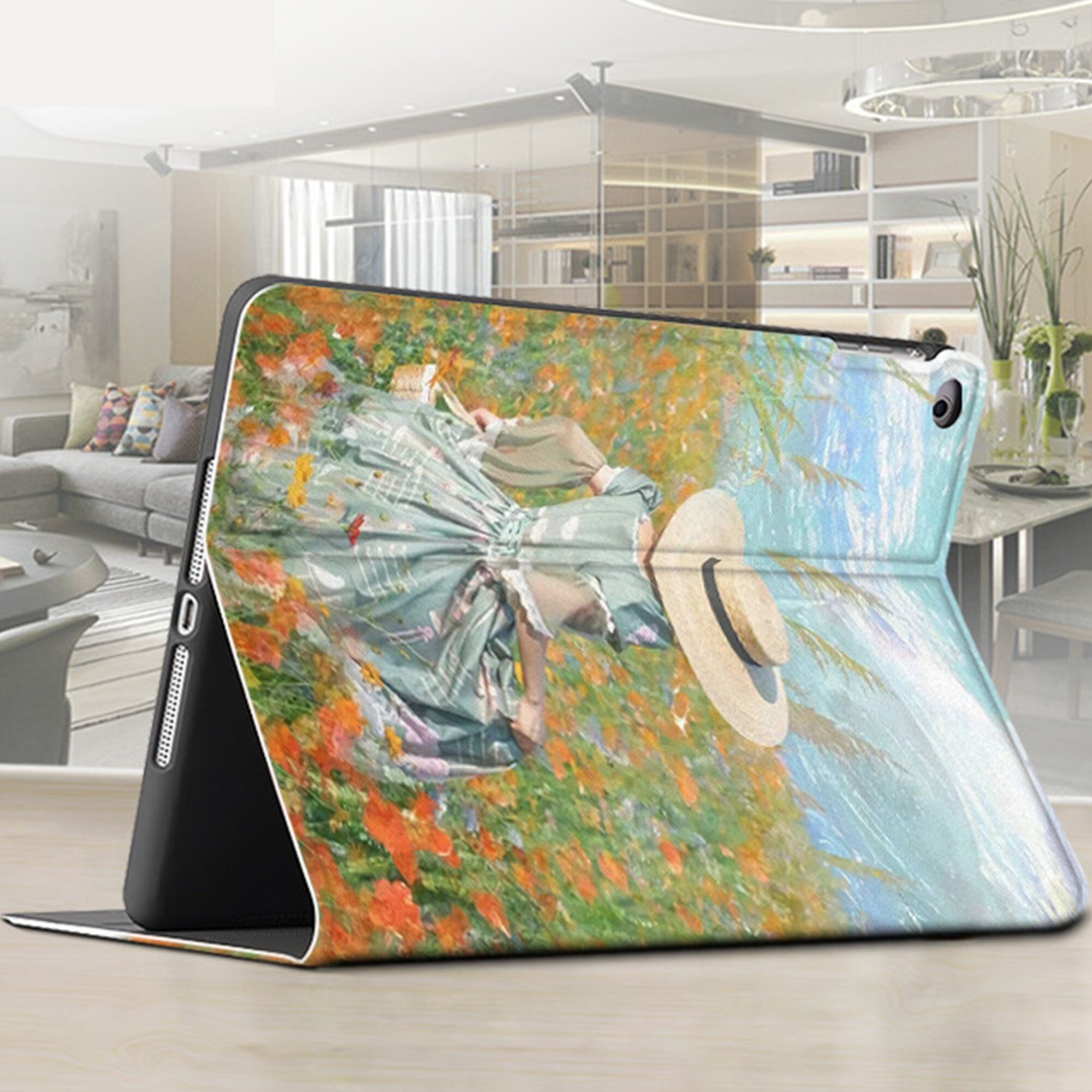 Oil Painting Girl iPad Case With Smart Cover iPad Air4 2020 Etsy