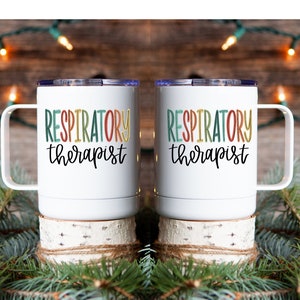 Respiratory therapy coffee mug, insulated coffee mug, Respiratory therapy appreciation gift