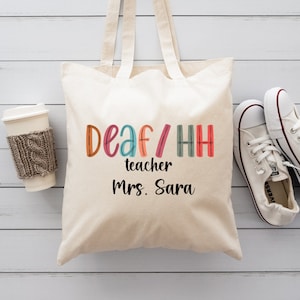 Deaf education teacher tote bag, deaf education teacher tote bag gift, deaf education teacher tote bag, deaf education teacher gift