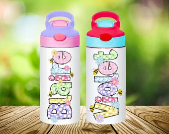 Personalized Water Bottle For Kids | Custom Name Water Bottle | Kids Personalized Tumbler | Kids Water Bottle With Name