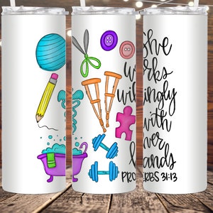 Occupational therapy 20 ounce insulated tumbler, occupational therapist tumbler gift, cota tumbler gift, occupational therapy assistant gift