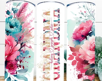 Grandma tumbler, Personalized tumbler for grandma, Gift for grandma, gift from grandchildren, Mothers day gift for grandma, Grandparent gift