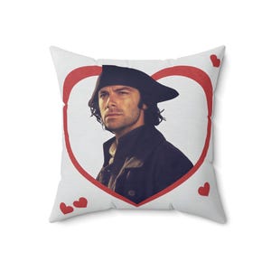 Ross Poldark Pillow, Spun Poly TV Show Cushion