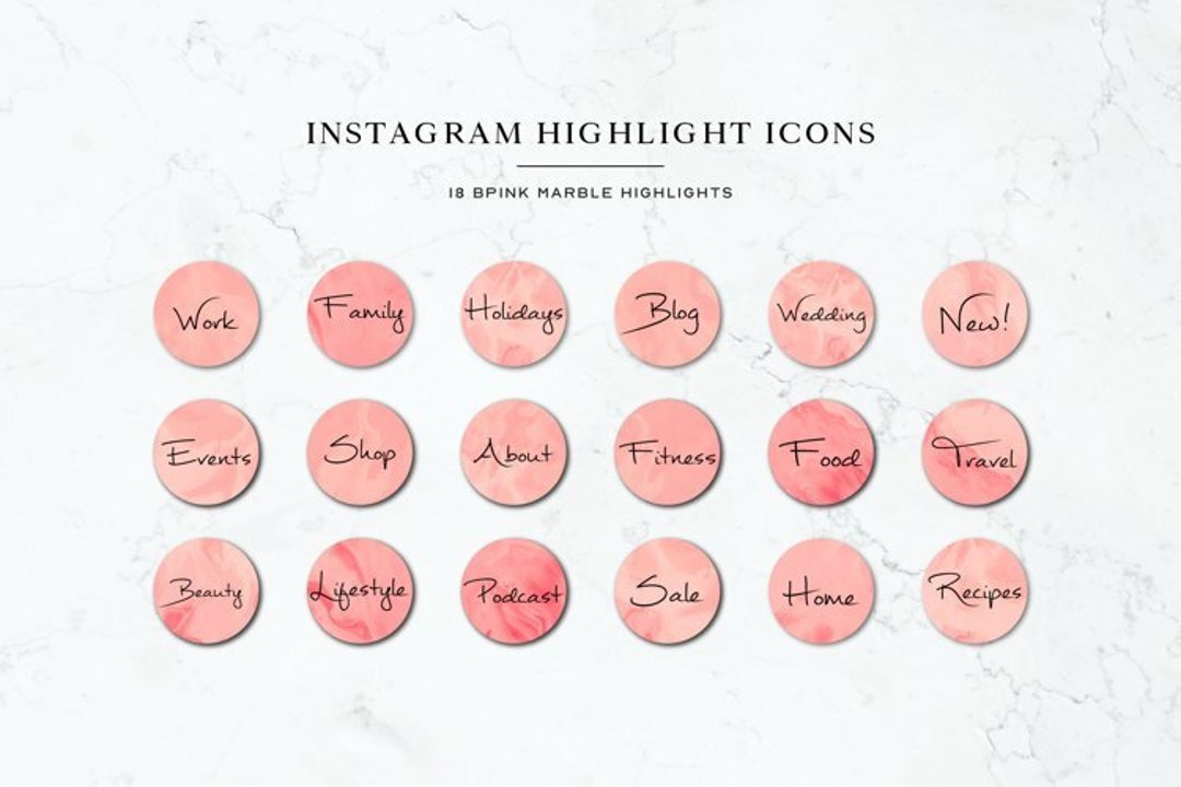 Marble Ig Highlight Covers