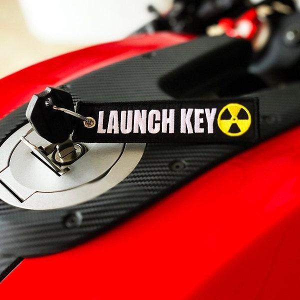 Launch Key Motorrad Schlüsselanhänger, Schlüsselanhänger, Herren Motorrad Geschenk, Biker Schlüsselanhänger, Fahrer Schlüsselanhänger und Auto Jungs