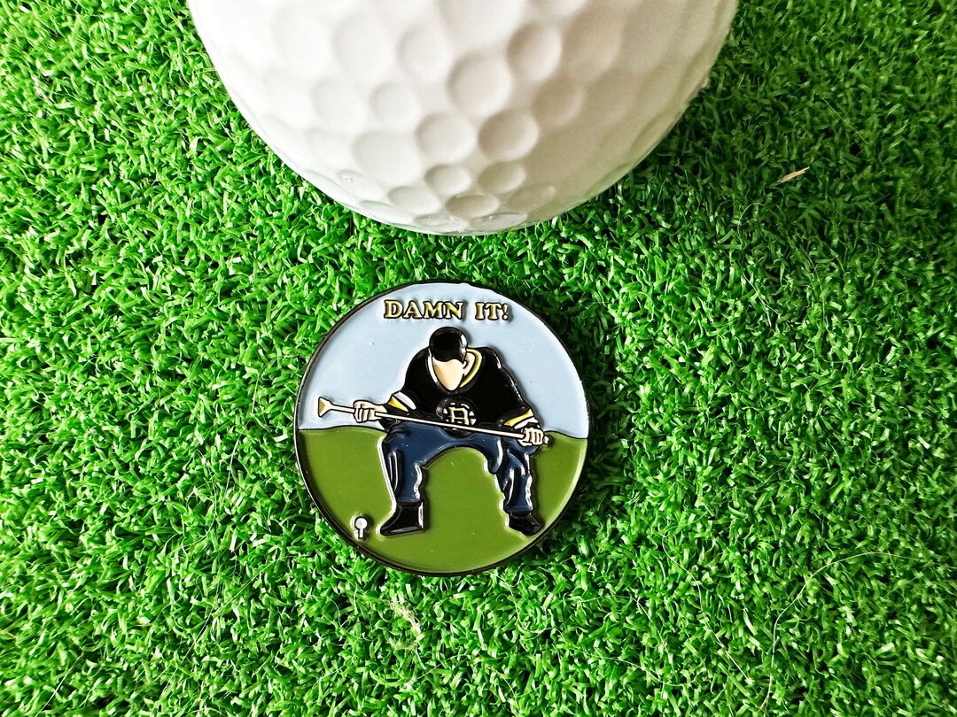 Damn It Happy Gilmore Golf Ball Marker Golf Accessory Golf Etsy