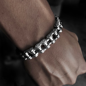 Stainless steel biker bracelets sale