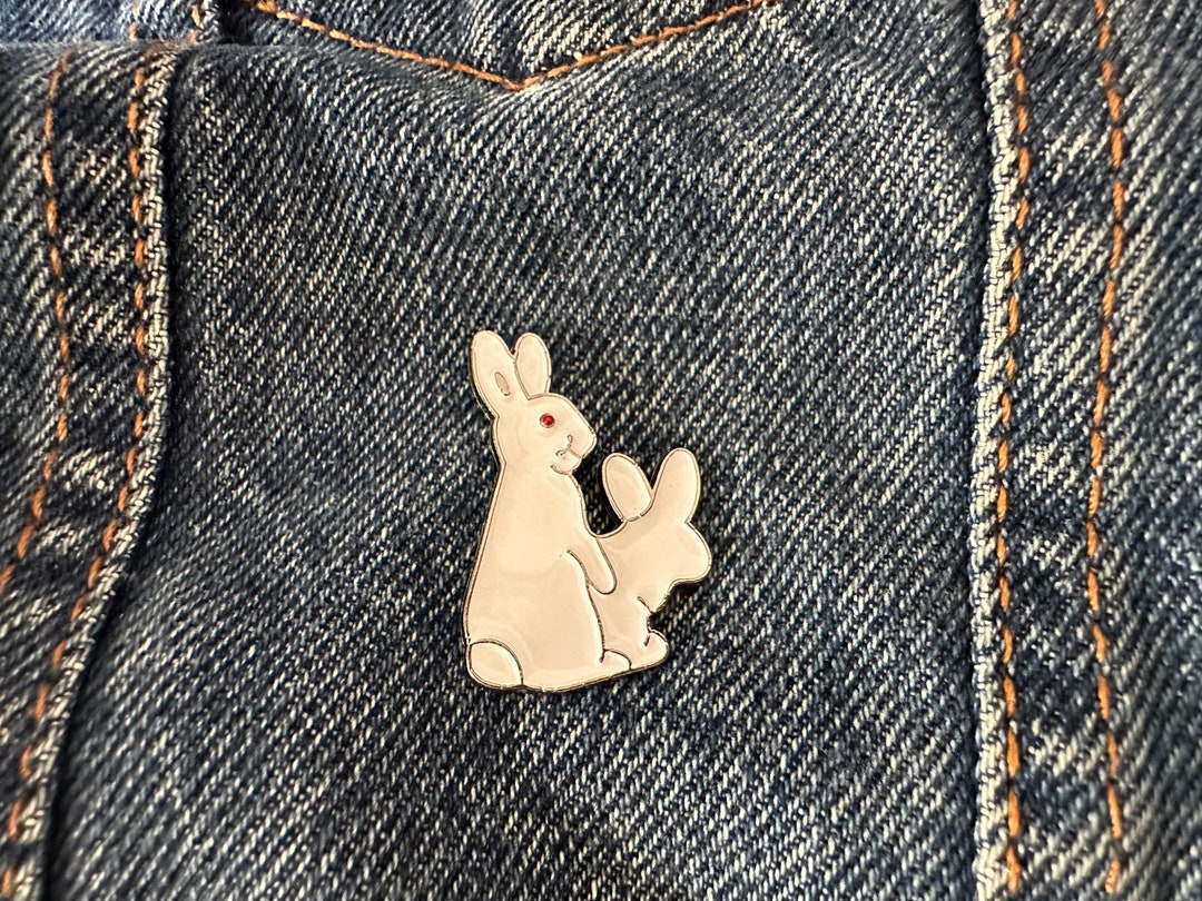 Horny Rabbits Bunny Rabbit Soft Enamel Pin Cool Enamel Pins Lapel Pin