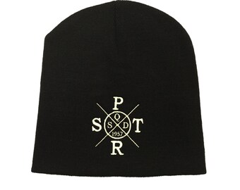 Sportster Squad Cross Hat Beanie Beanie