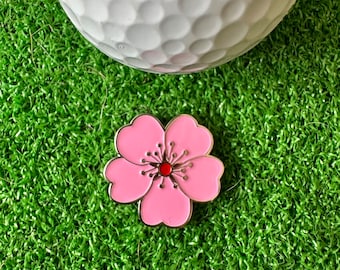 Marqueur Magnolia rose - Accessoire de golf Idée cadeau de golf géniale, Golf drôle, Golf mari, Golf papa, Cadeau de Noël, marqueurs de golf