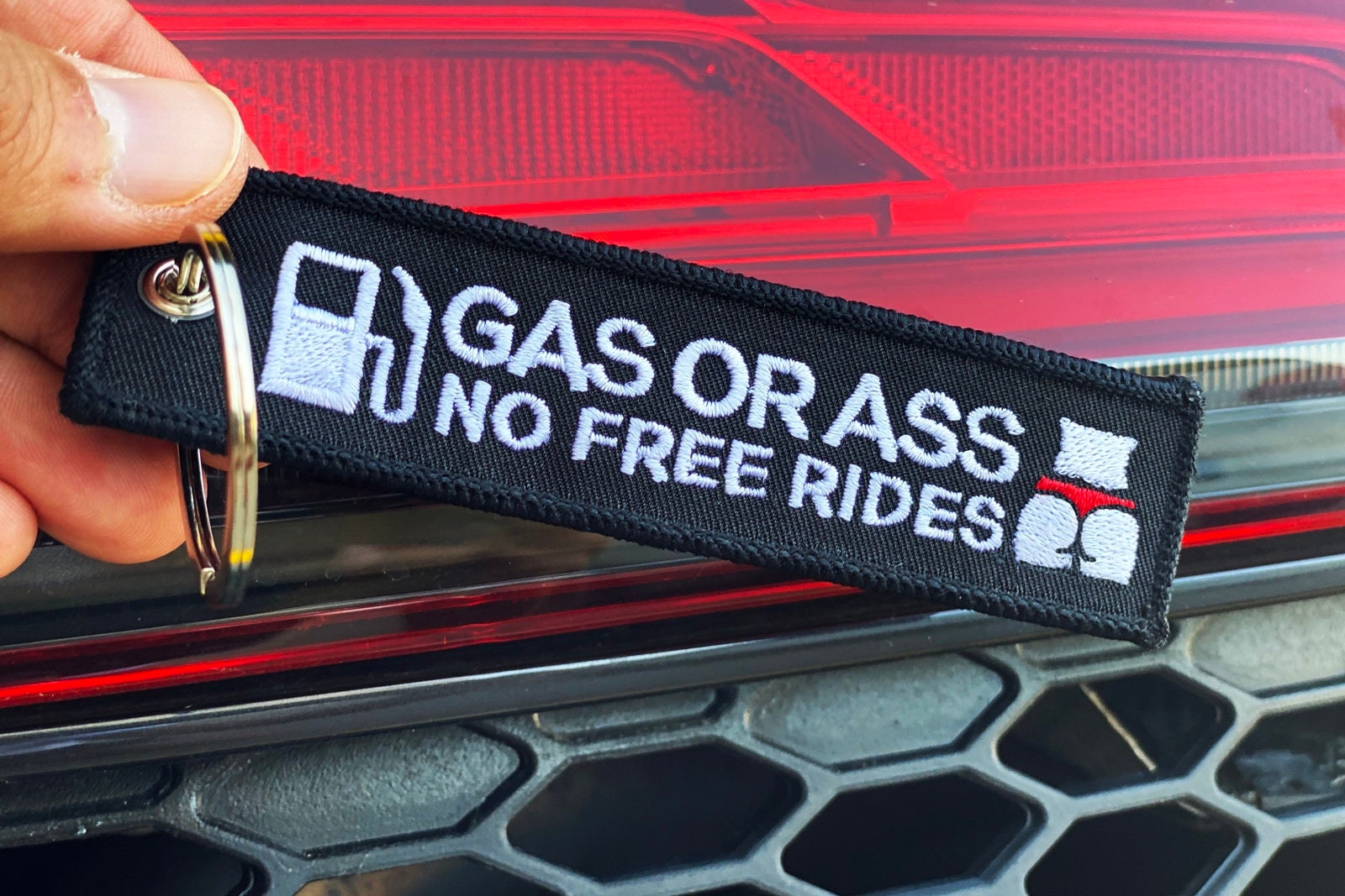 Gas or Ass - Motorcycle Keychain - Moto Loot