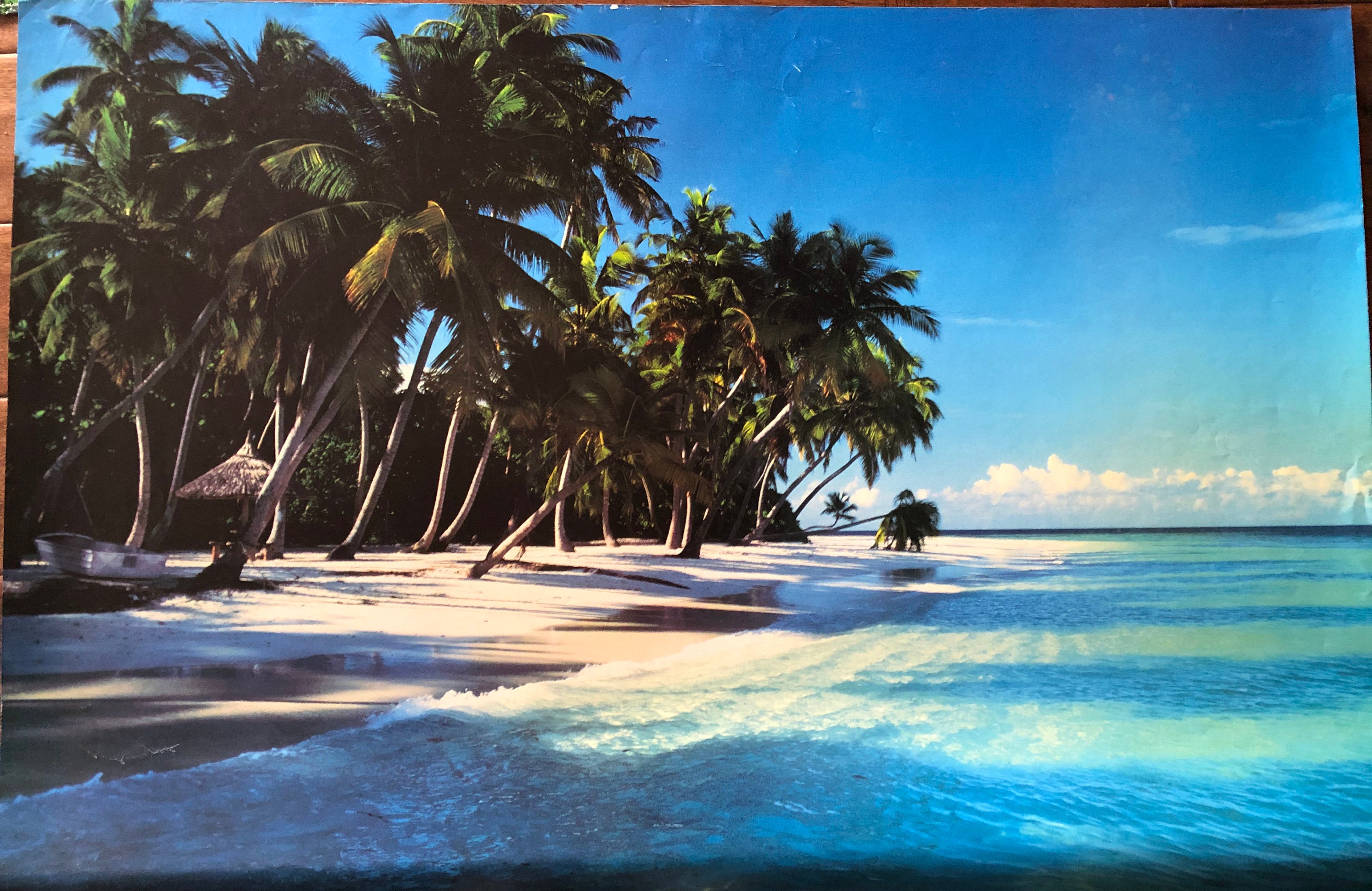 Tropical Beach Posters Set of 4 Etsy UK