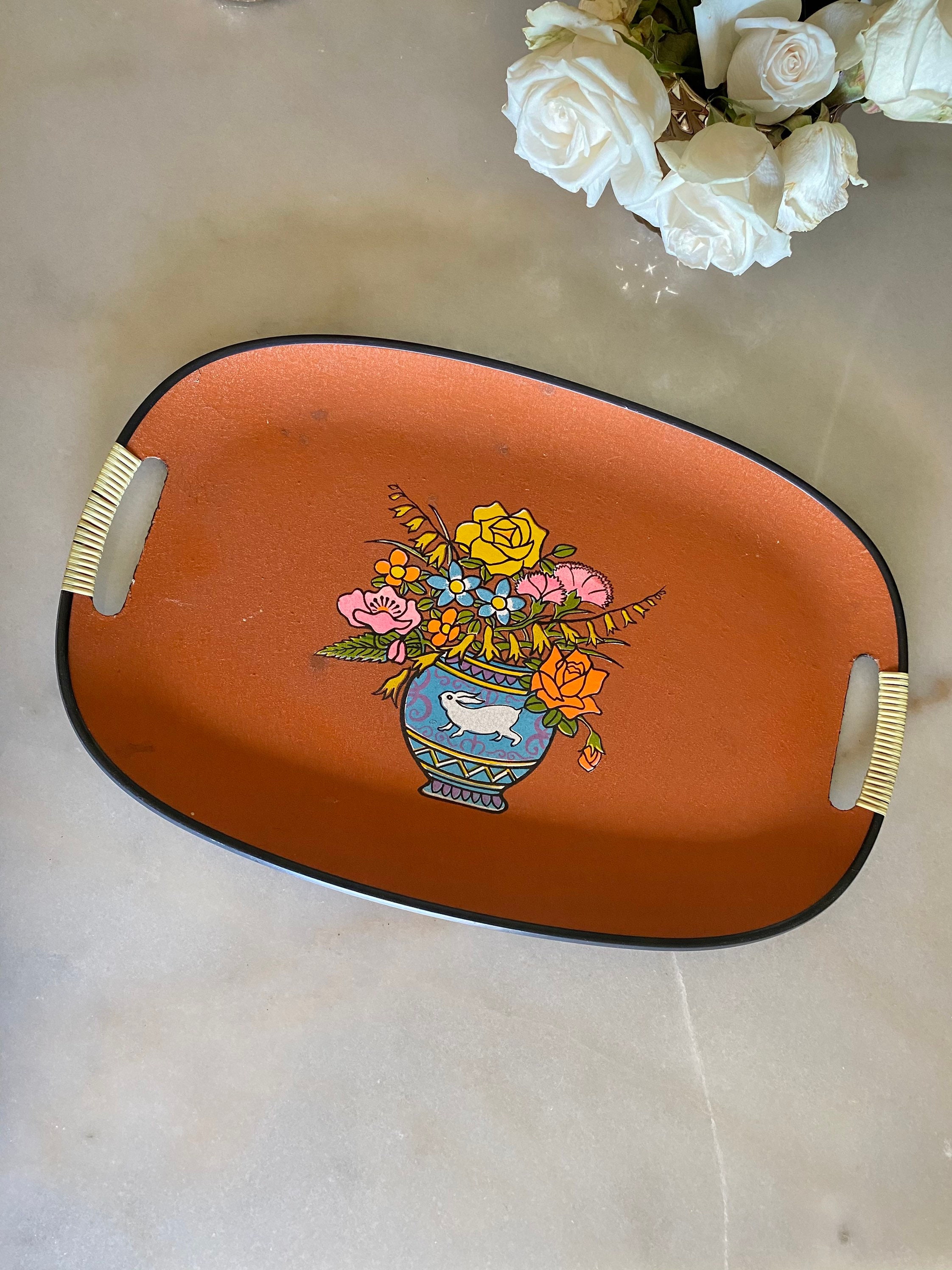 Vintage 1960s Trays - Etsy