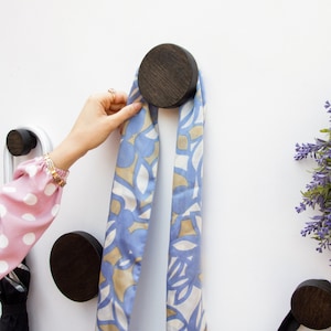 Round Coat Hooks, Design Polka Dot Wall Hooks, Entrance Decoration, Bedroom Hooks, Solid Wood Wall Hooks, Decoration Oak Hooks, Towel Hook