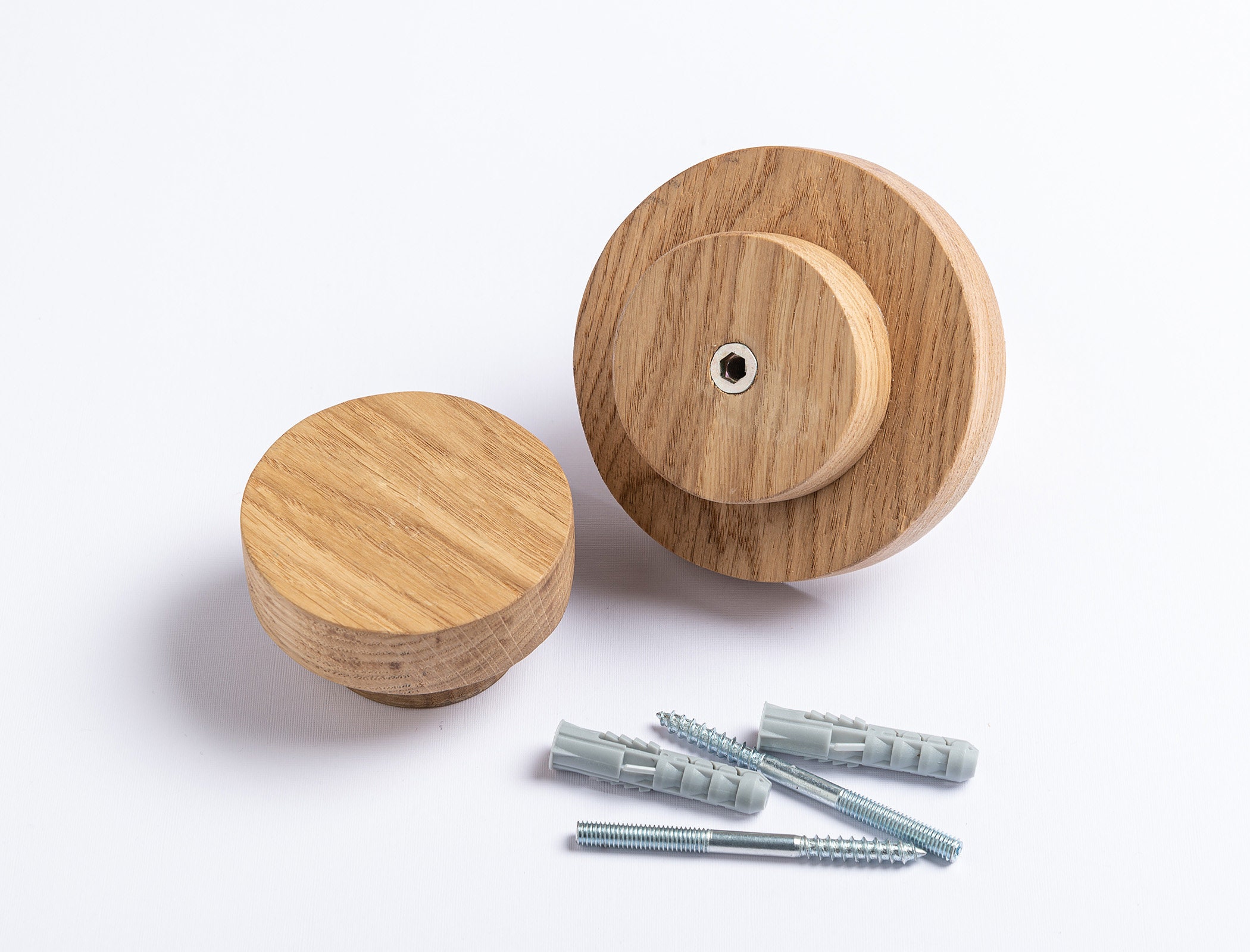 Gancio Adesivo In Legno Naturale - No Foratura, Per Pareti, Portasciugamani Decorativo - Foto 9