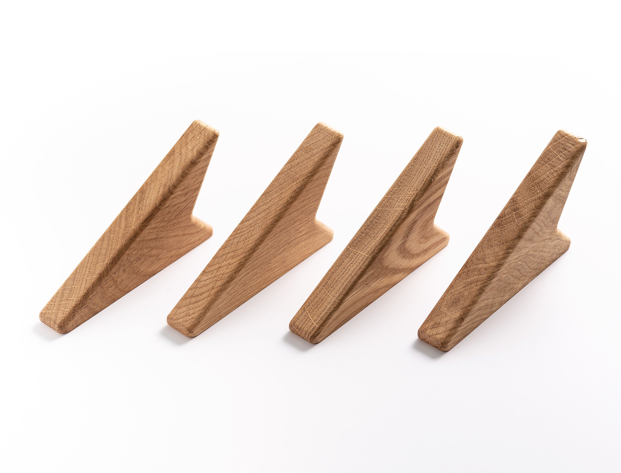 Oak Wood Wall Hooks Coat Hooks Etsy